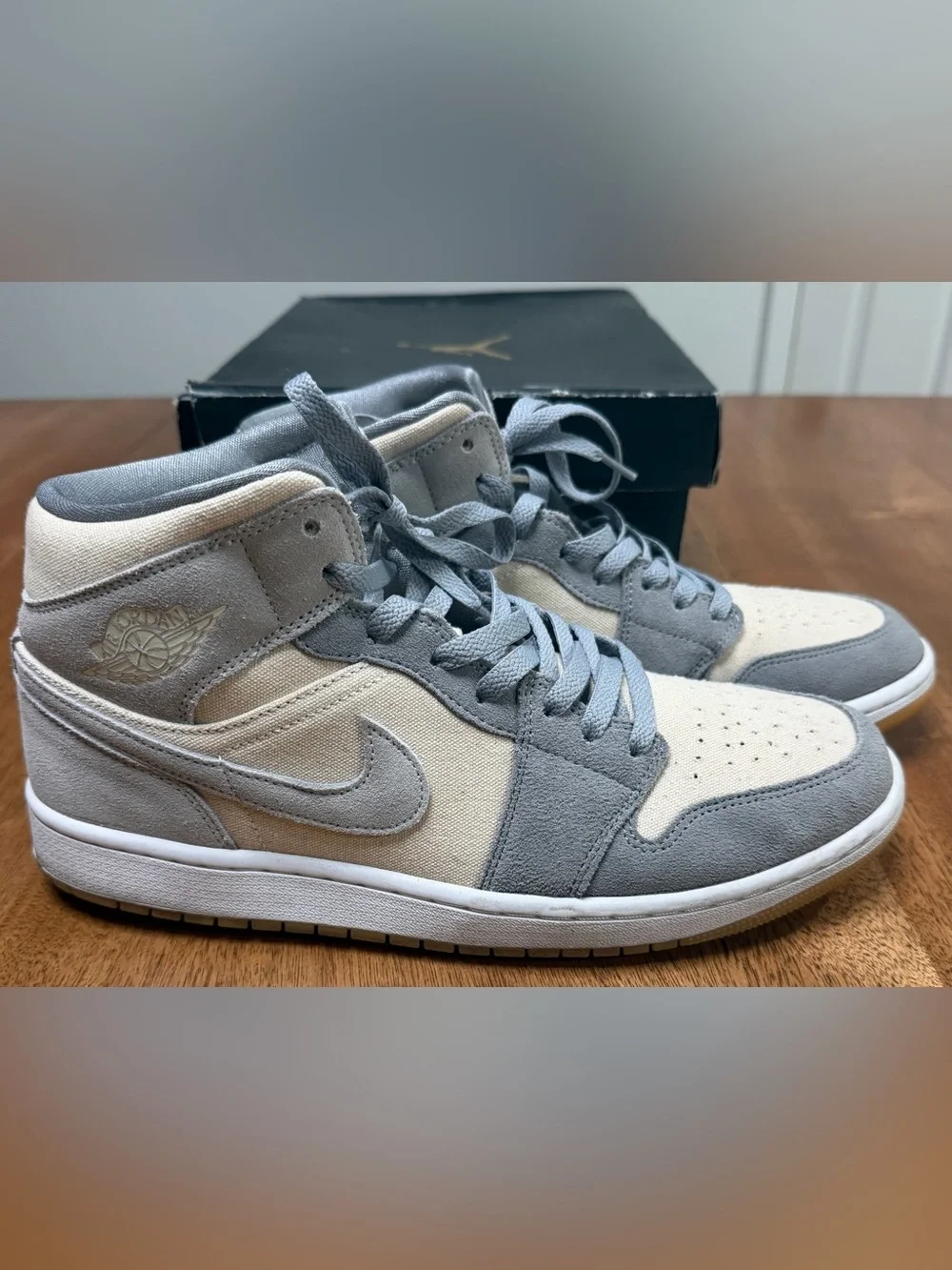 Air Jordan 1 Mid SE - Coconut Milk/Coconut Milk, Size Men’s 11 [Great Condition]
